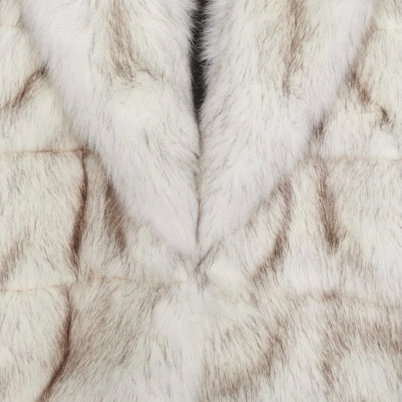 ZARA Women's Faux Fur Coat Steven Meisel(Light Beige, US M/EUR M) - Picture 6 of 11